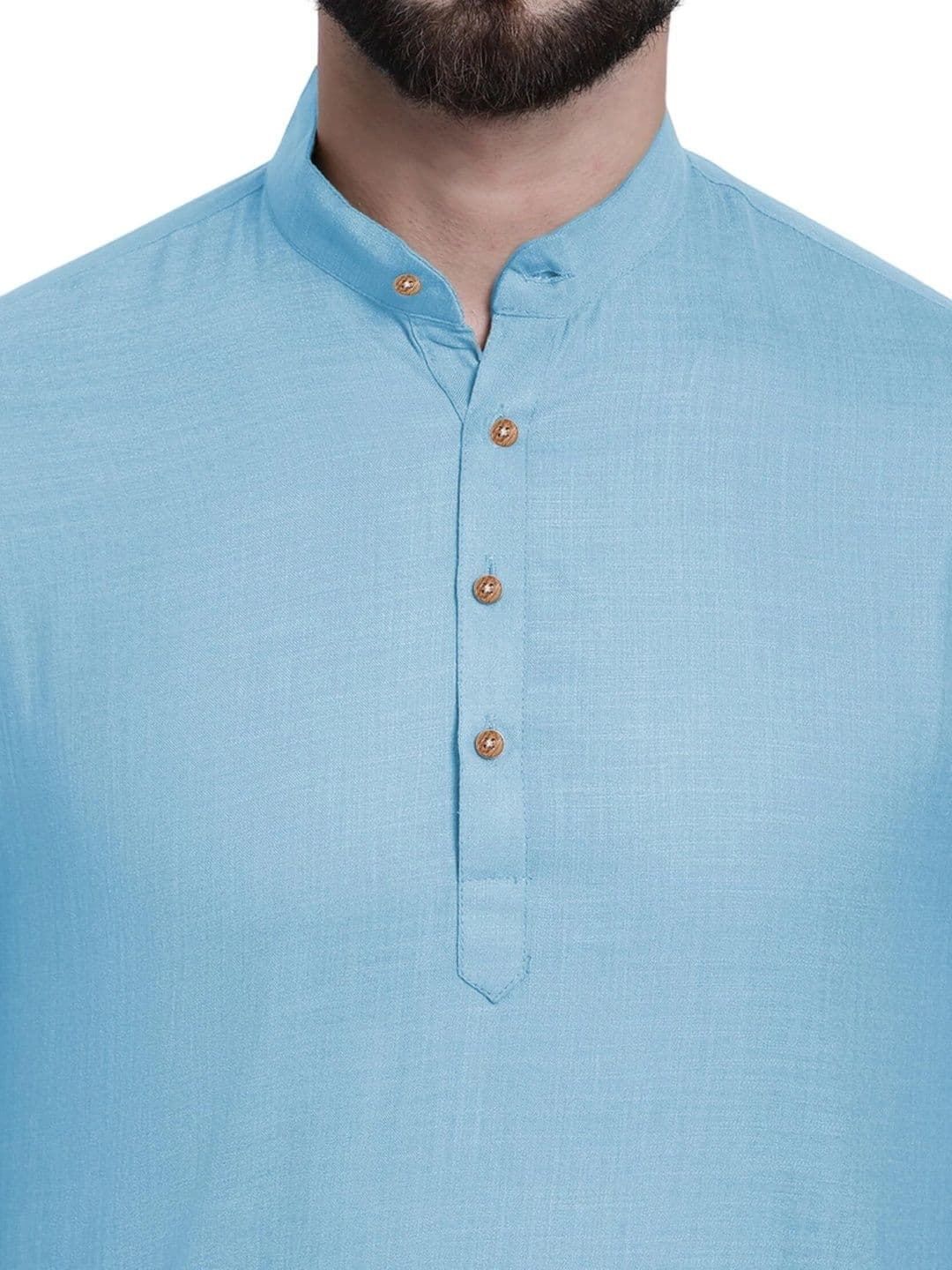Amrit Trending Men Pack of 2 Cotton Mandarin Collar Kurta thumbnail 5