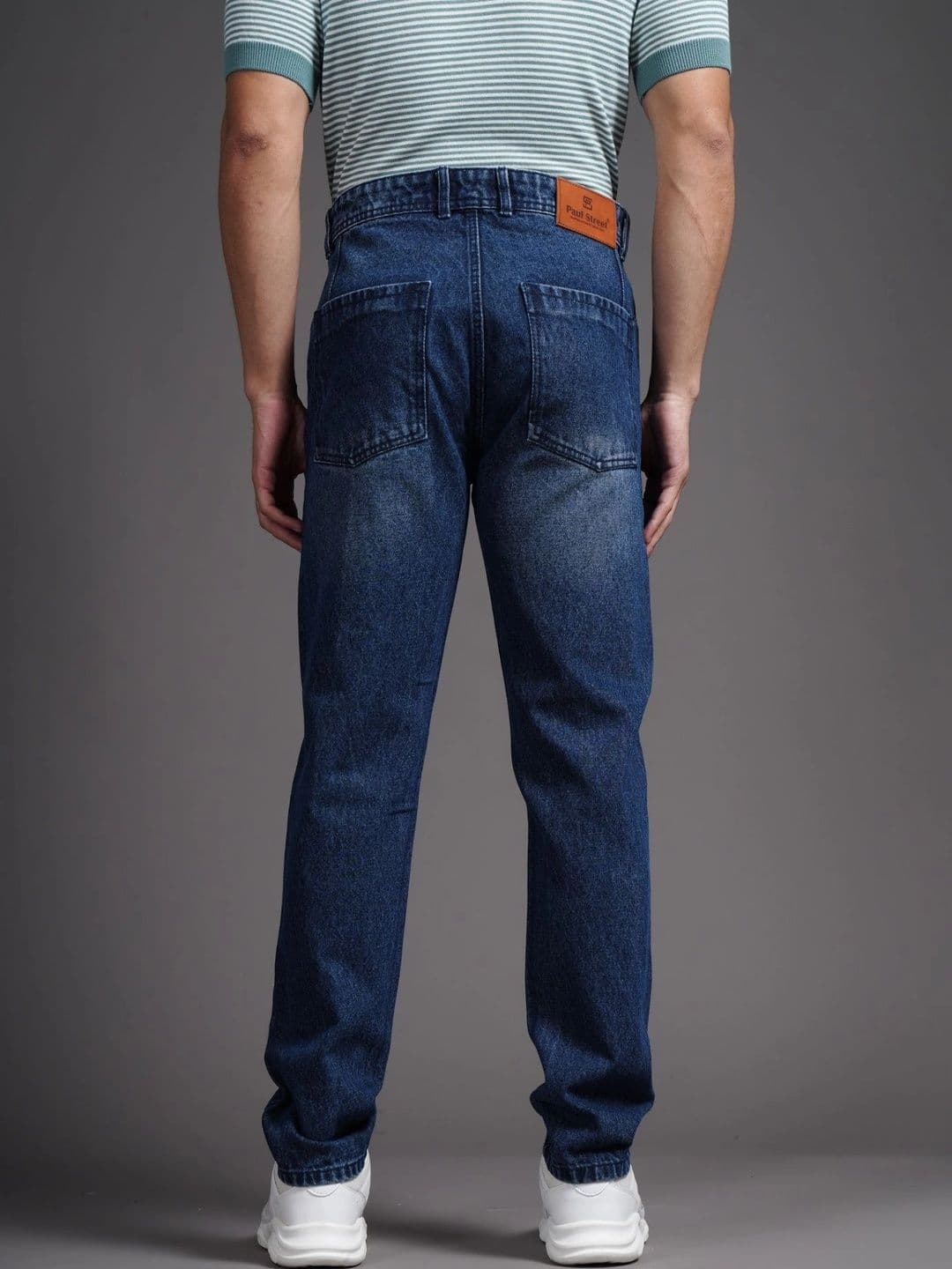 PAUL STREET Men Comfort Tapered Fit Mid-Rise Jeans thumbnail 2