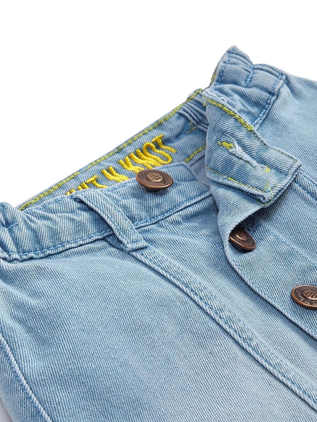 Knit N Knot Girls Denim Indigo Above Knee A-Line Skirt thumbnail 2