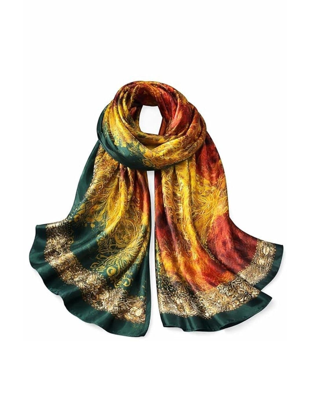 ANDVOGUE Silk Stoles & Scarf for women thumbnail 4