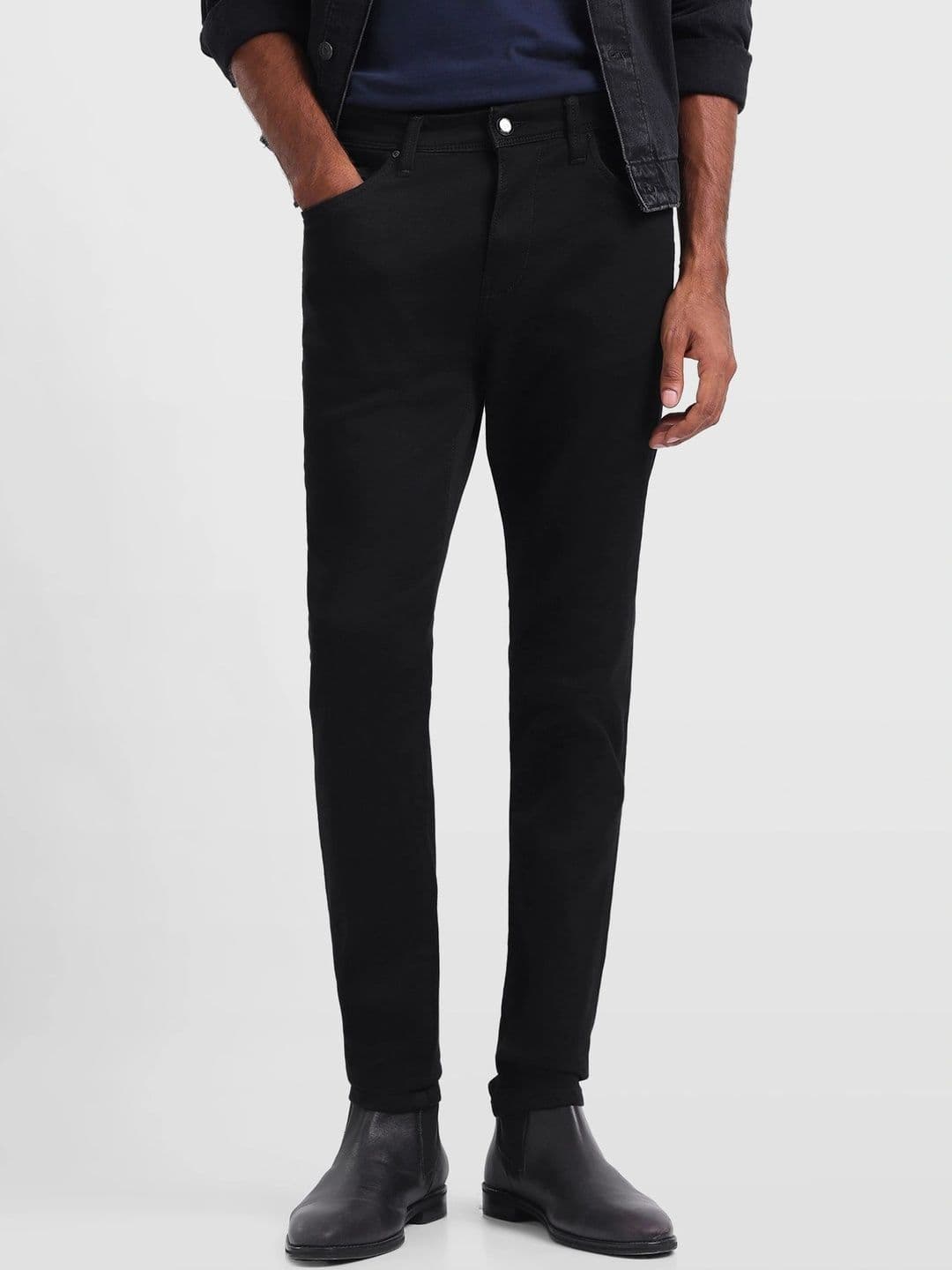 Arrow New York Men Tapered Fit Mid-Rise Stretchable Jeans thumbnail 3