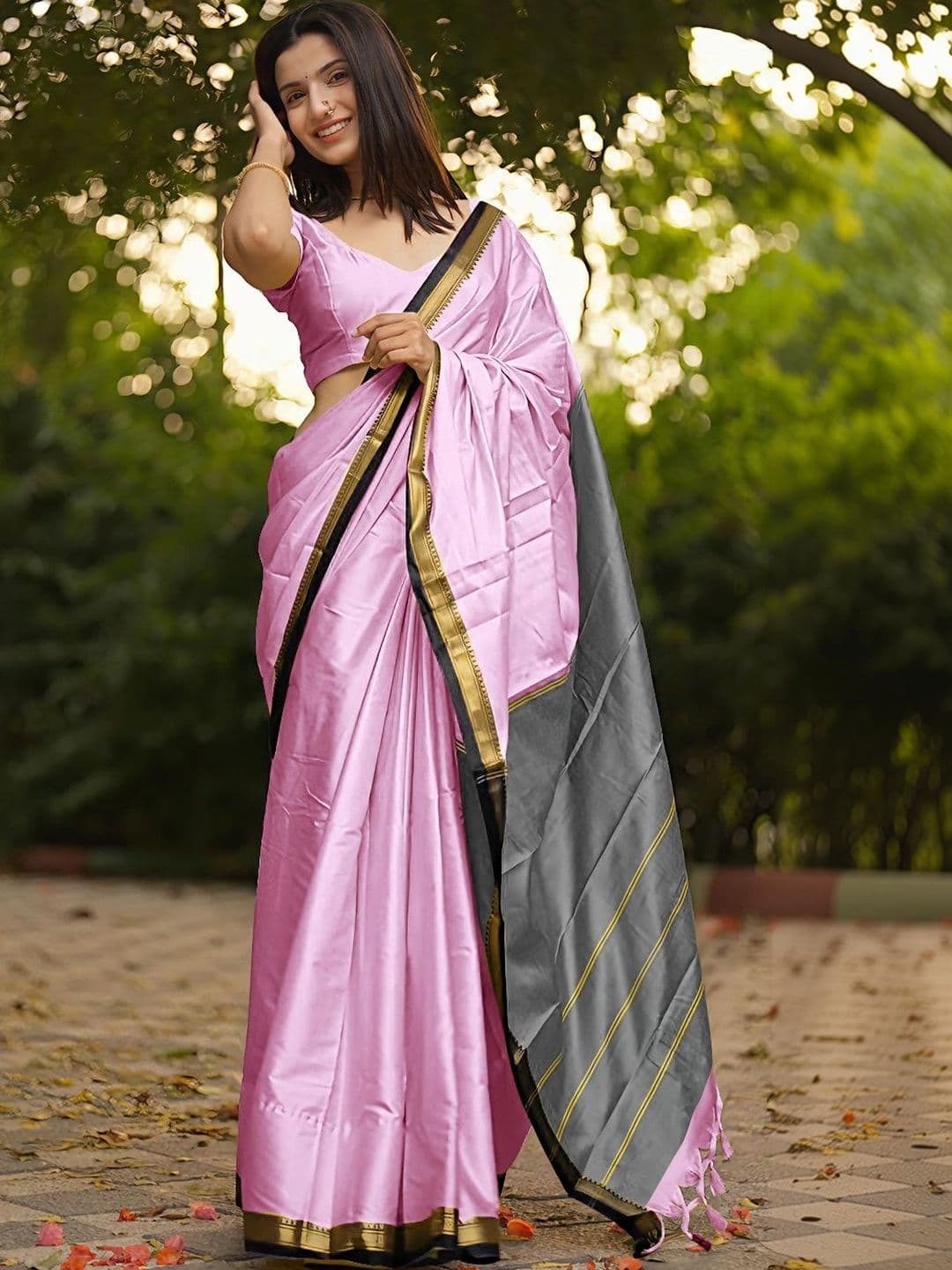 KALINI Woven Design Zari Designer Gadwal Saree - view 1