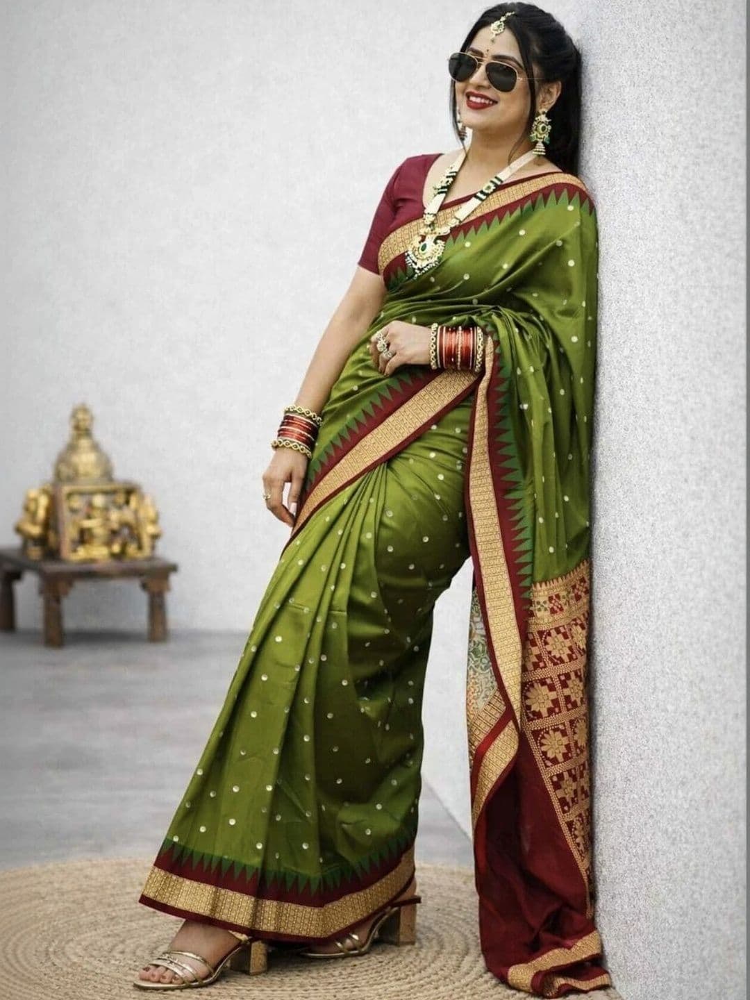 Silk Loomluxe Woven Design Zari Art Silk Sambalpuri Saree thumbnail 5