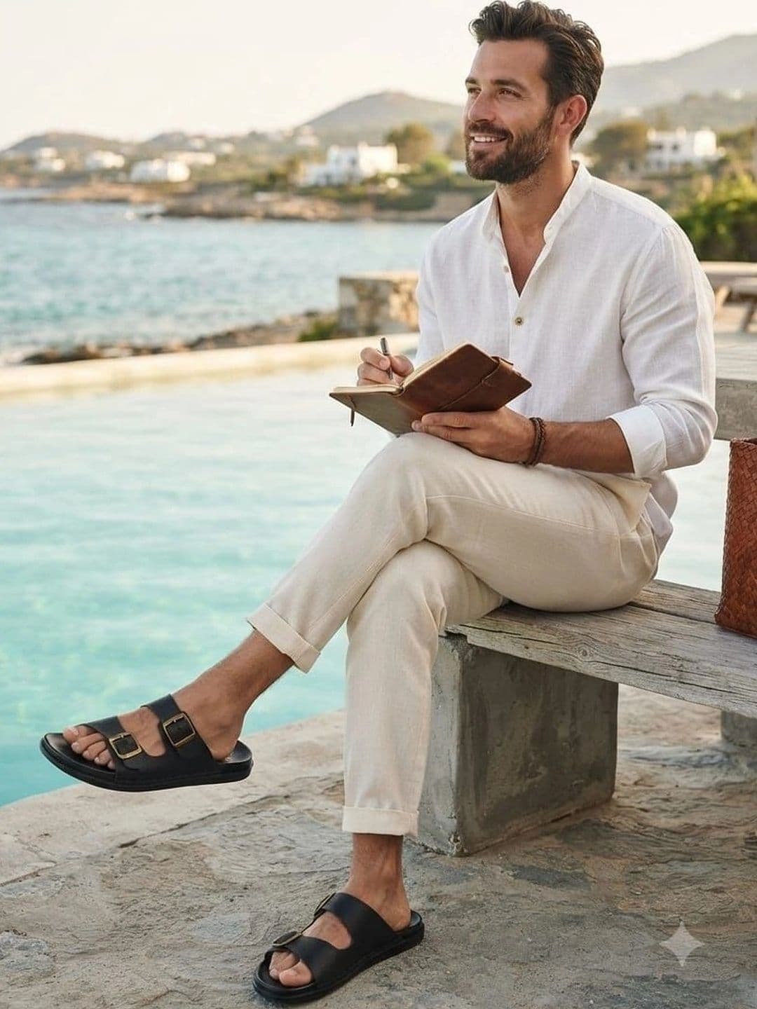 Trump Men Brown Flip Flops thumbnail 5