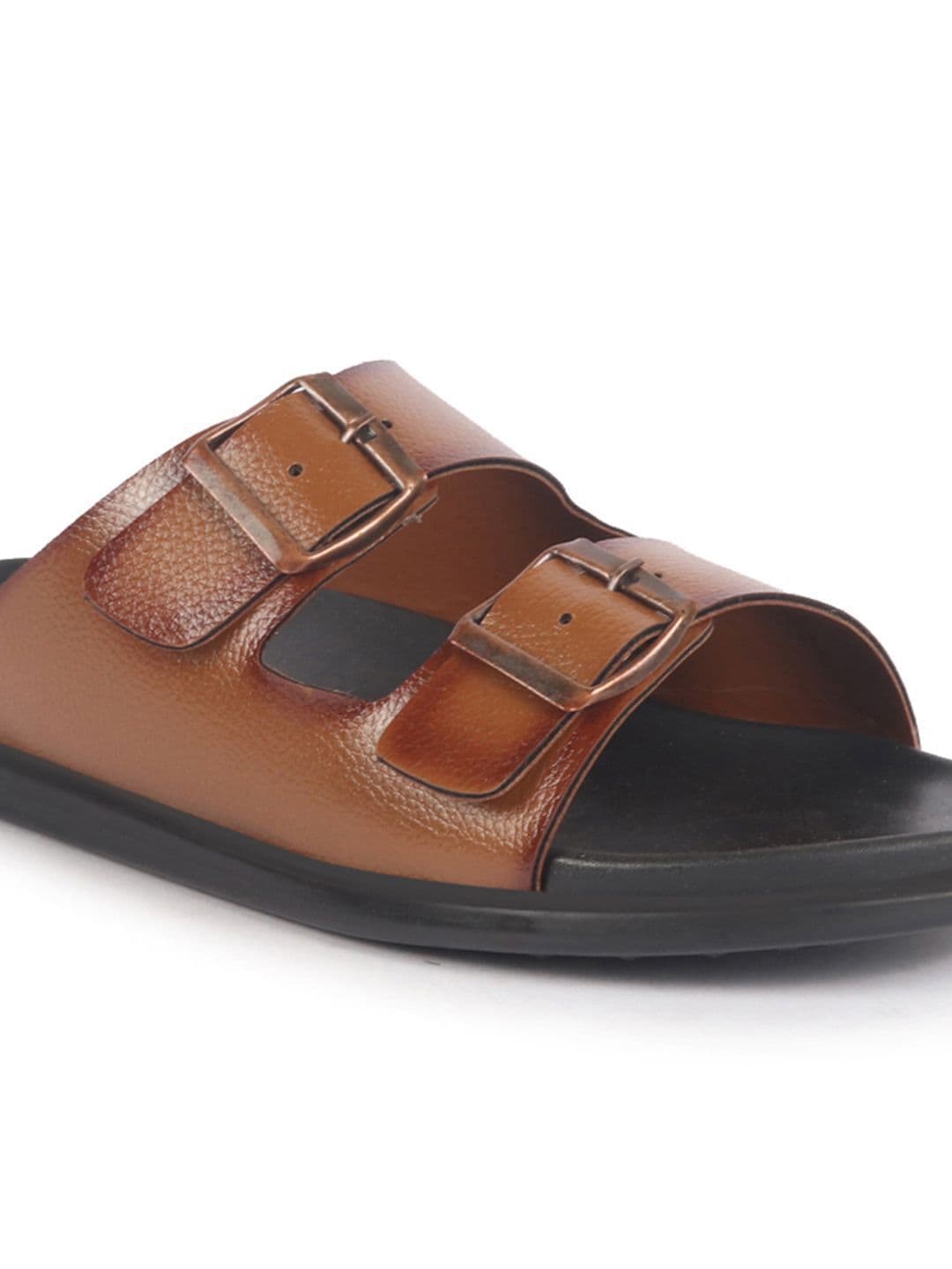 FAUSTO Men PU Open Toe Slip-On Comfort Sandals thumbnail 3
