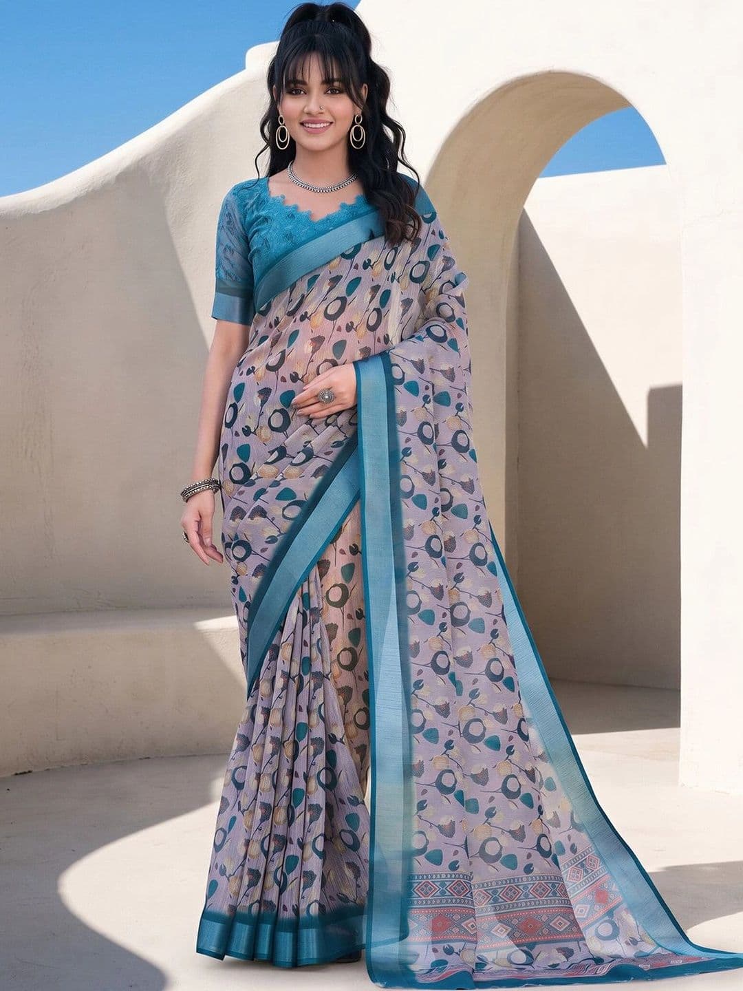 Anouk Zari Designer Saree - view 1