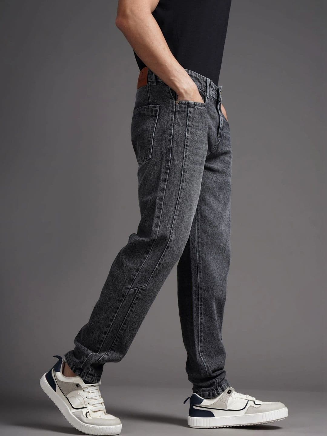 PAUL STREET Men Comfort Tapered Fit Mid-Rise Jeans thumbnail 6