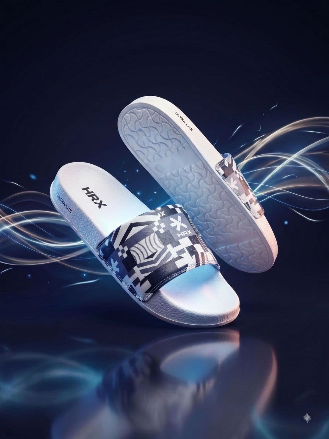 HRX by Hrithik Roshan Men Printed Sliders thumbnail 4