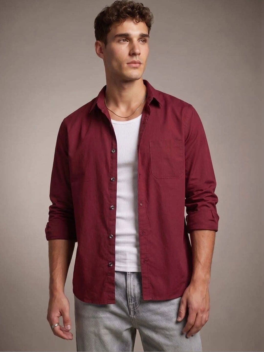glitchez Men Standard Slim Fit Casual Shirt - view 1