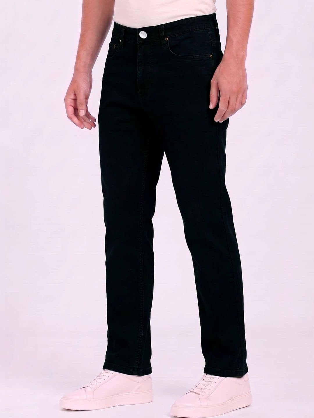 THUNDER JEANS Men Regular Fit Mid-Rise Stretchable Jeans - view 1