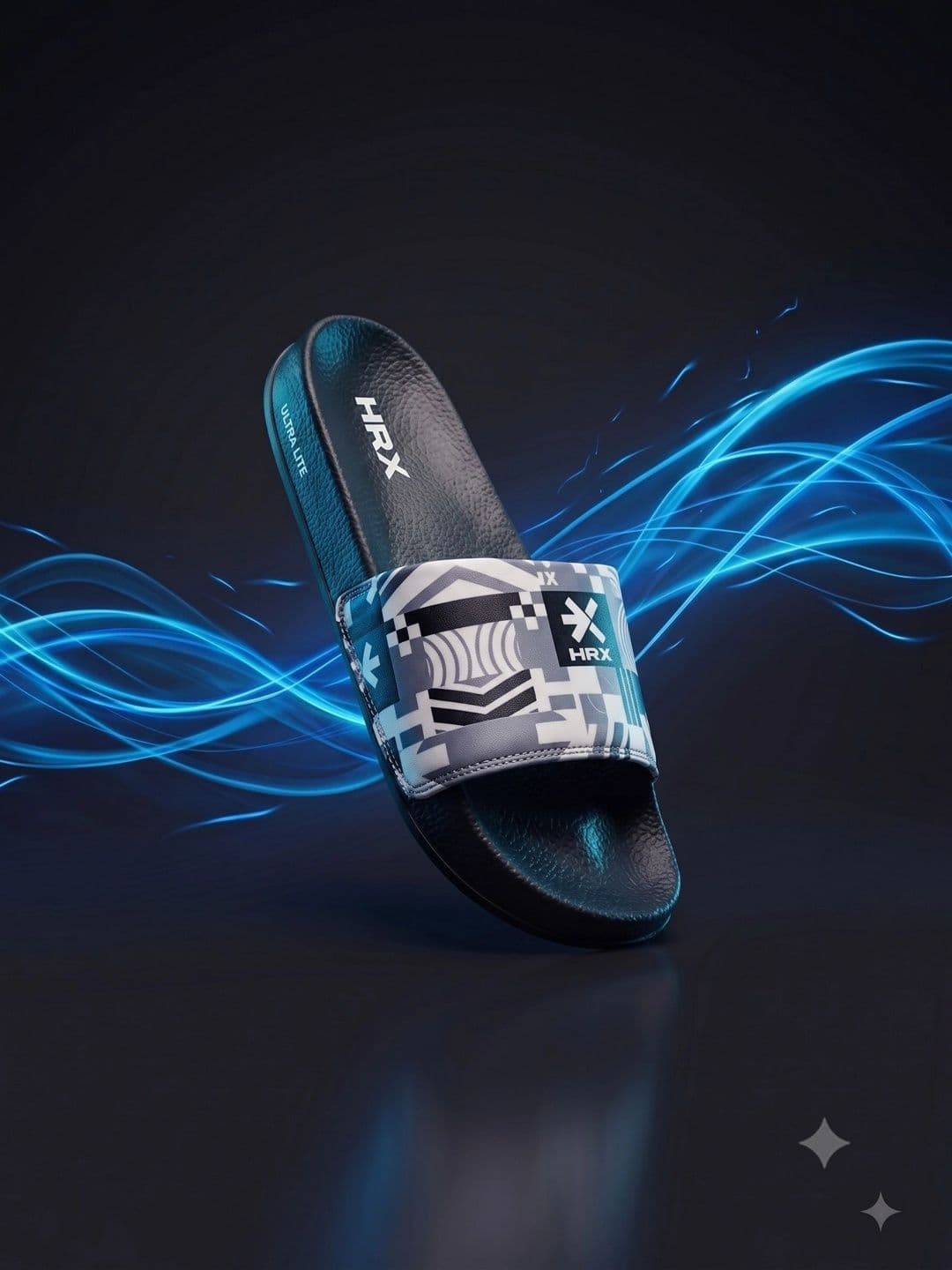 HRX by Hrithik Roshan Men Printed Sliders Flip Flops thumbnail 2