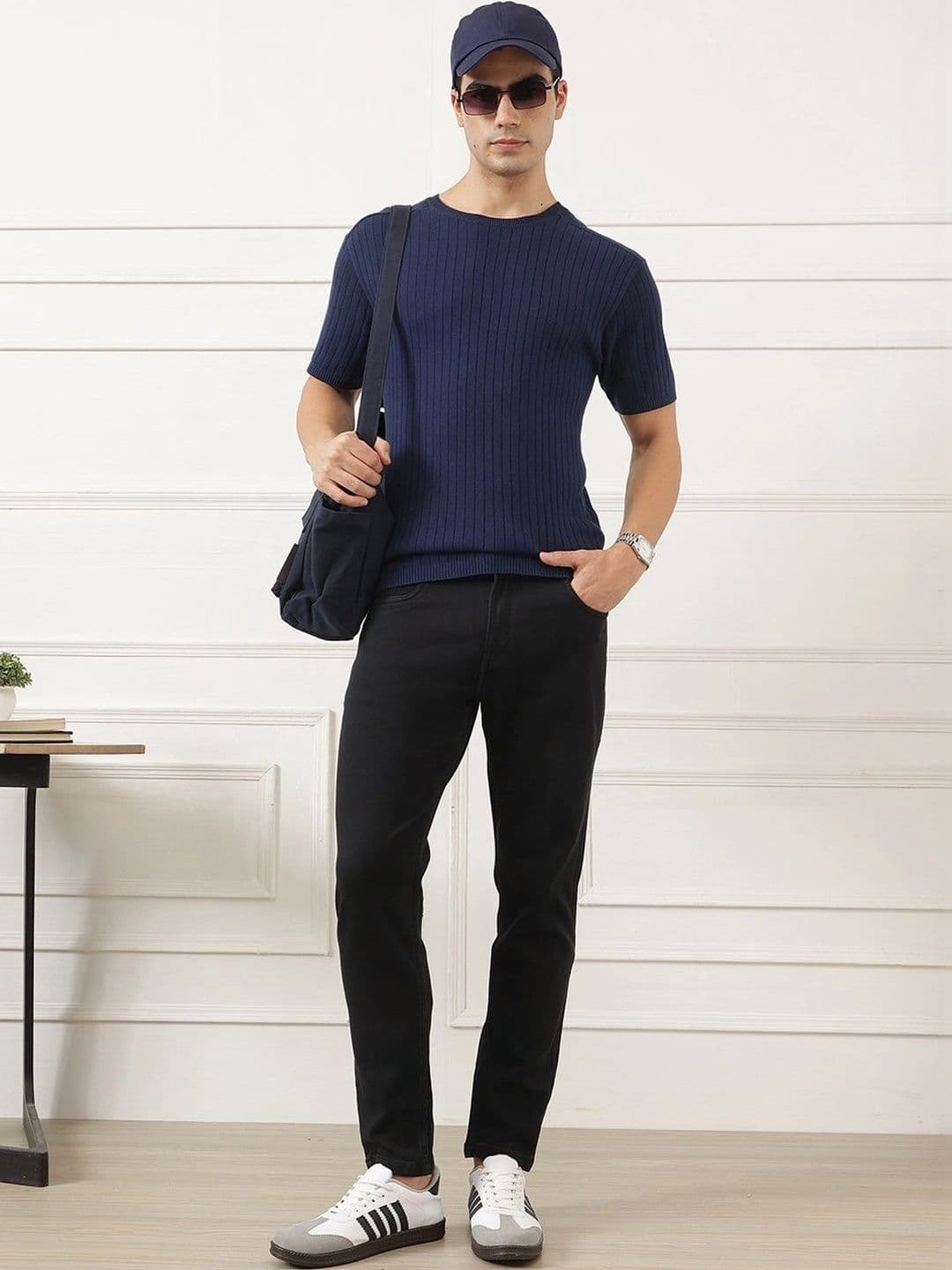 Thomas Scott Men Smart Slim Fit Mid-Rise Stretchable Jeans thumbnail 5