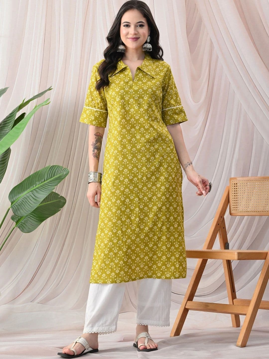 JEMCY Women Ethnic Motifs Printed Kurta thumbnail 7