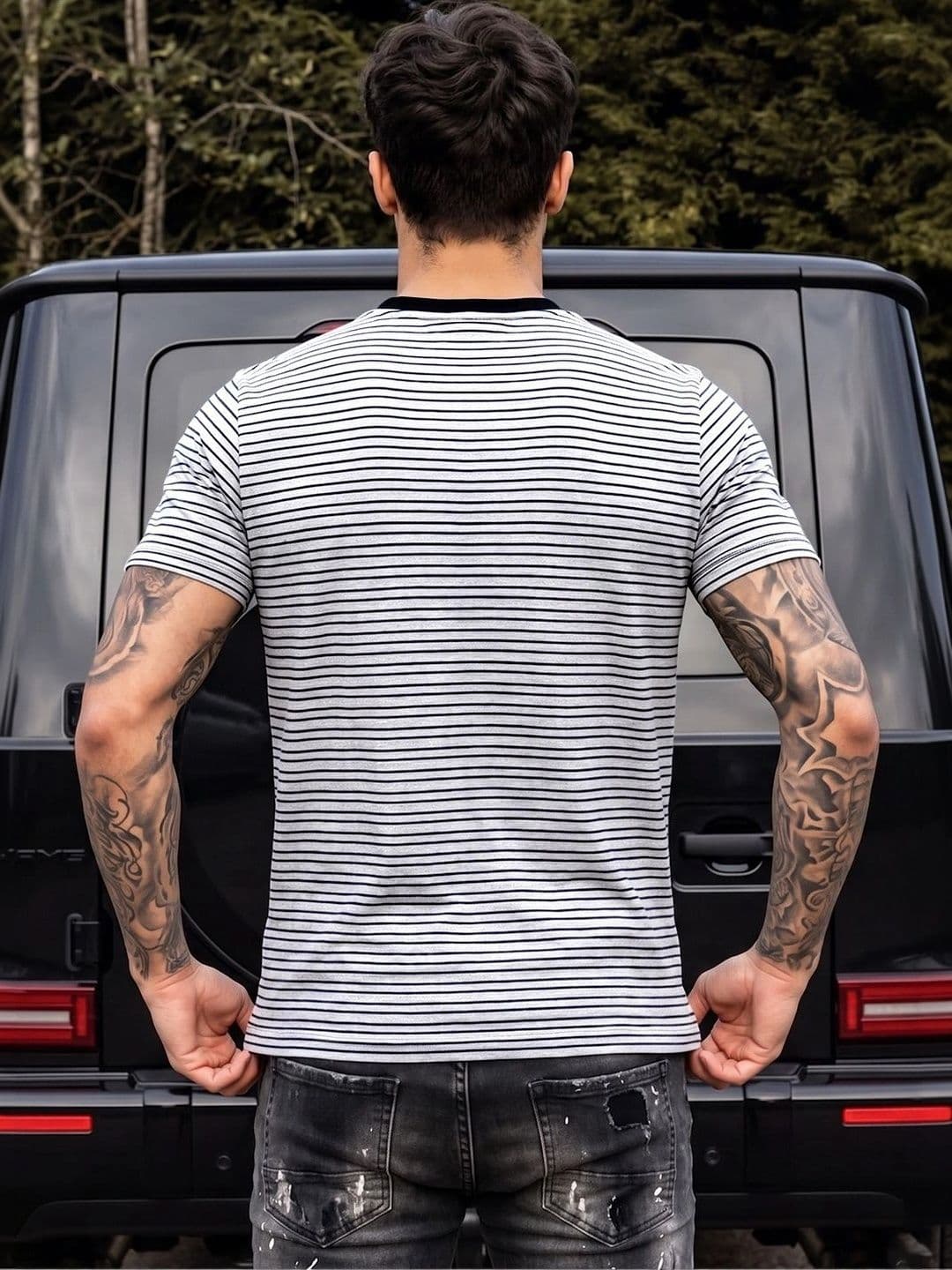 FTX Men Striped T-shirt thumbnail 4