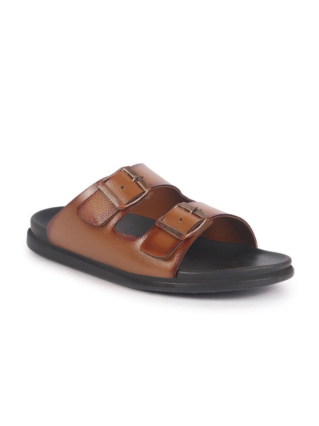 FAUSTO Men PU Open Toe Slip-On Comfort Sandals thumbnail 7