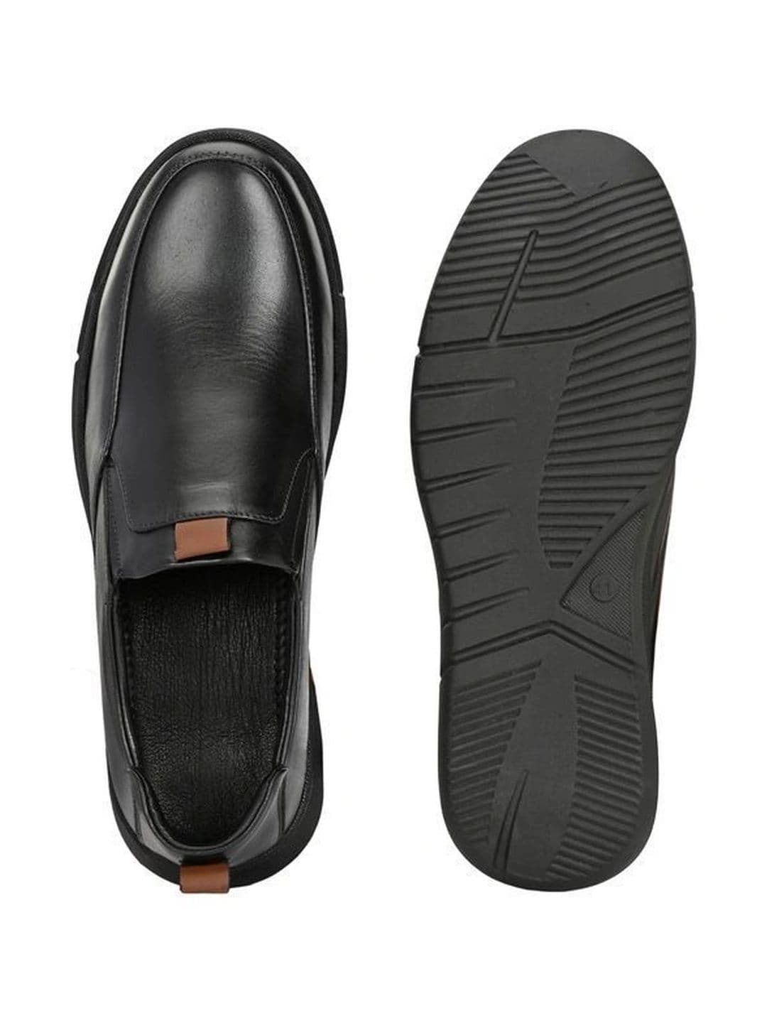 Lushwalk Men Leather Round Toe Slip-On Slip-On Shoes Formal Shoes thumbnail 2