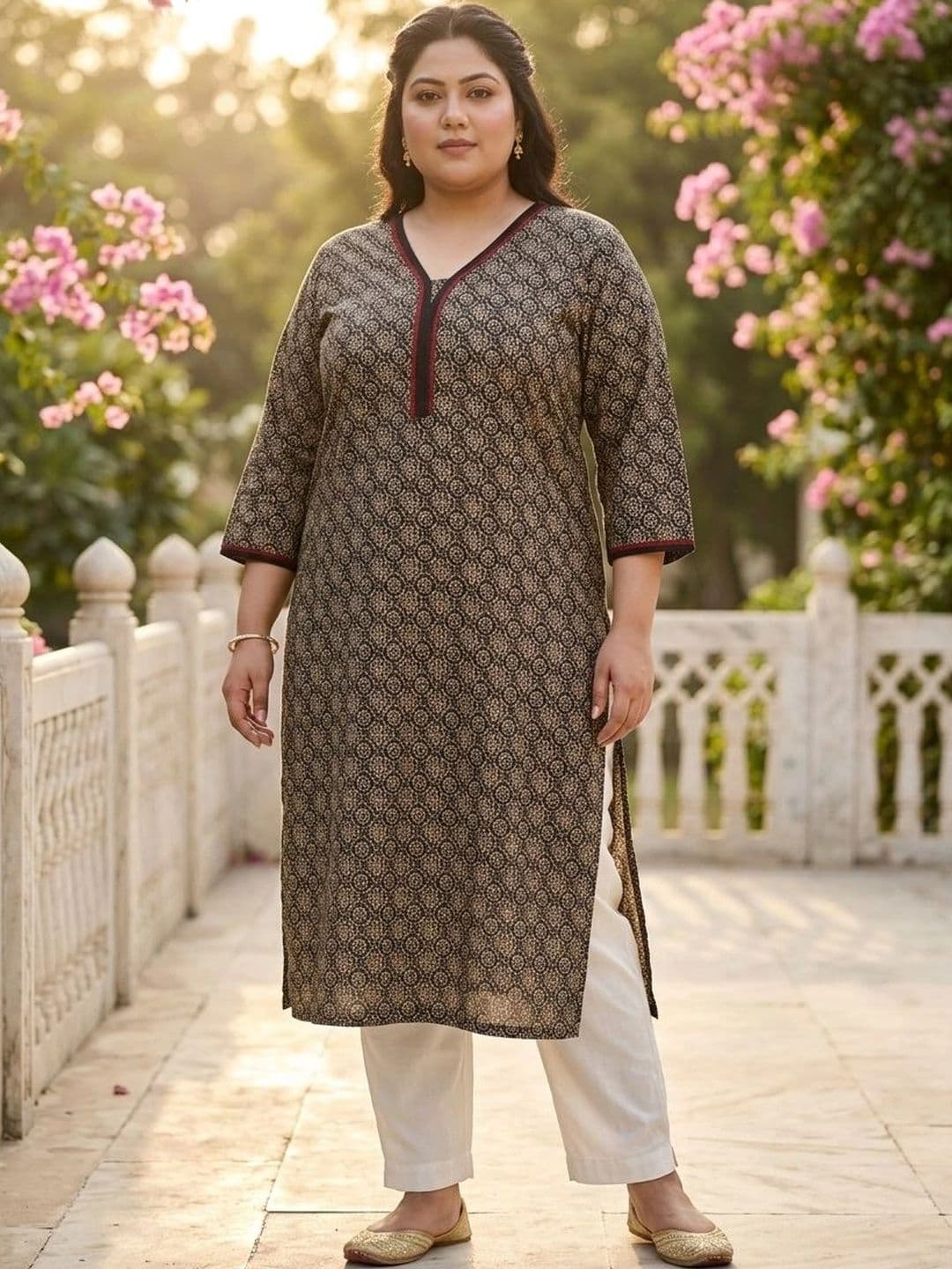 Sztori Women Floral Printed Kurta thumbnail 4