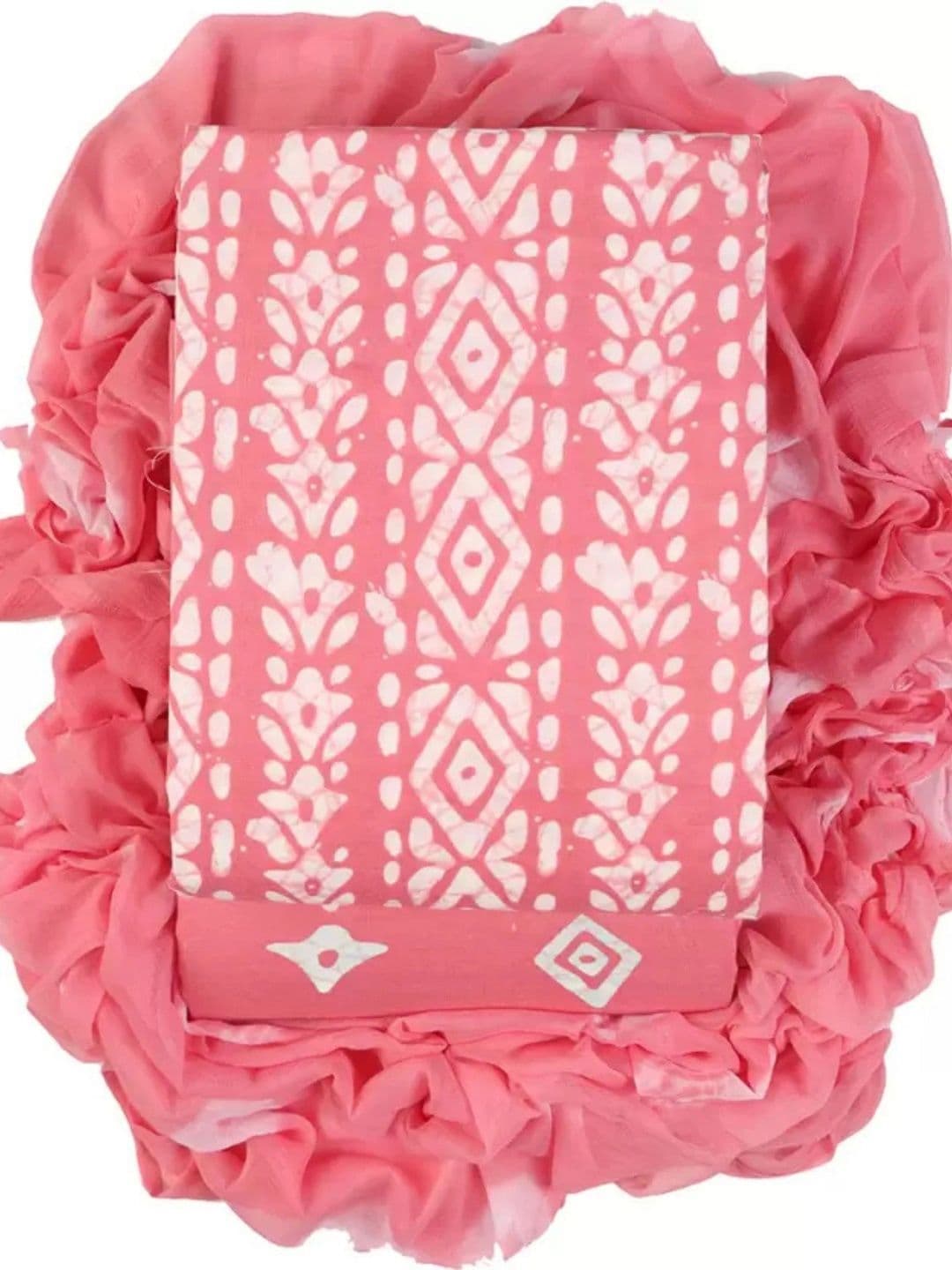 Mitera Printed Pure Cotton Unstitched Dress Material - view 1