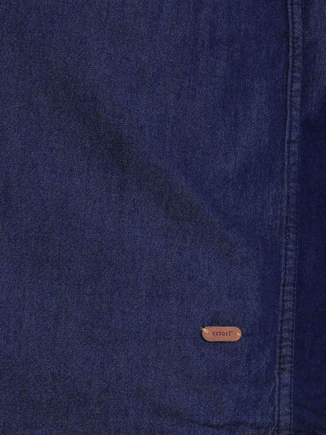 Sztori Plus Size Denim Casual Shirt thumbnail 3