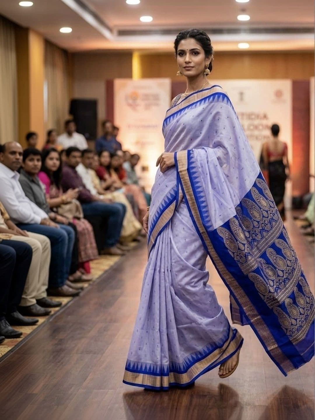 Silk Loomluxe Woven Design Zari Art Silk Sambalpuri Saree thumbnail 6