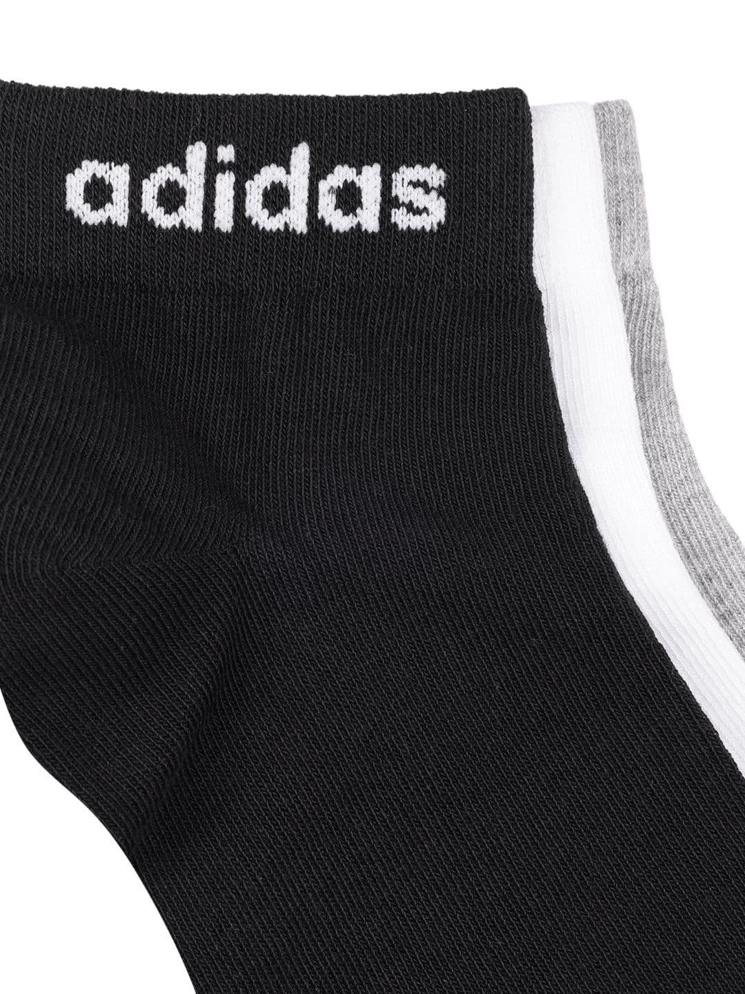 ADIDAS Unisex Pack of 3 Cotton Ankle Length Socks thumbnail 3