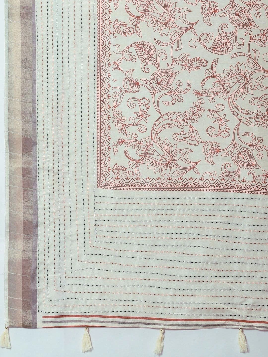 Anouk Embellished Silk Cotton Designer Chanderi Saree thumbnail 7