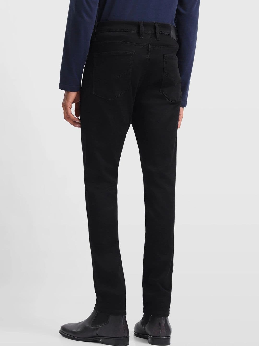 Arrow New York Men Tapered Fit Mid-Rise Stretchable Jeans thumbnail 7
