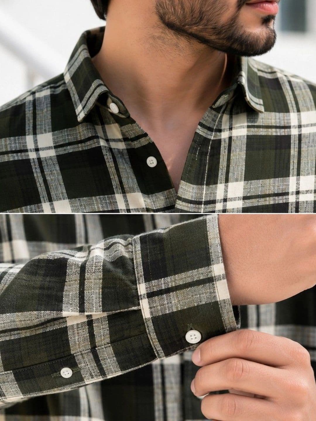 TERROFAB Men Classic Tartan Checks Checked Casual Shirt thumbnail 4