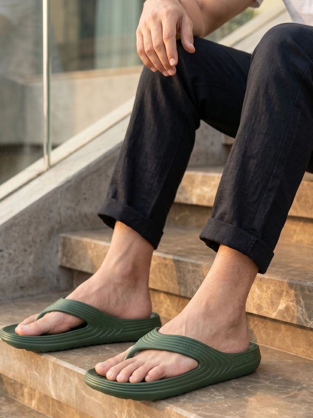 Red Tape Men Thong Flip-Flops thumbnail 5