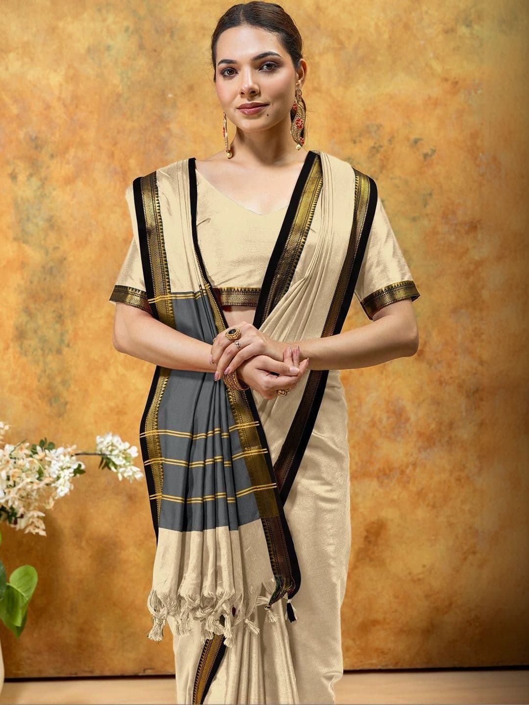 KALINI Woven Design Zari Designer Gadwal Saree thumbnail 2