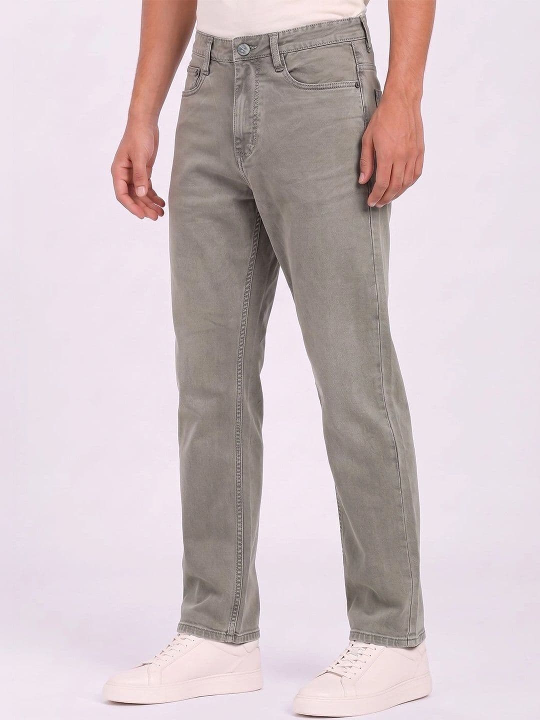 THUNDER JEANS Men Regular Fit Mid-Rise Stretchable Jeans - view 1