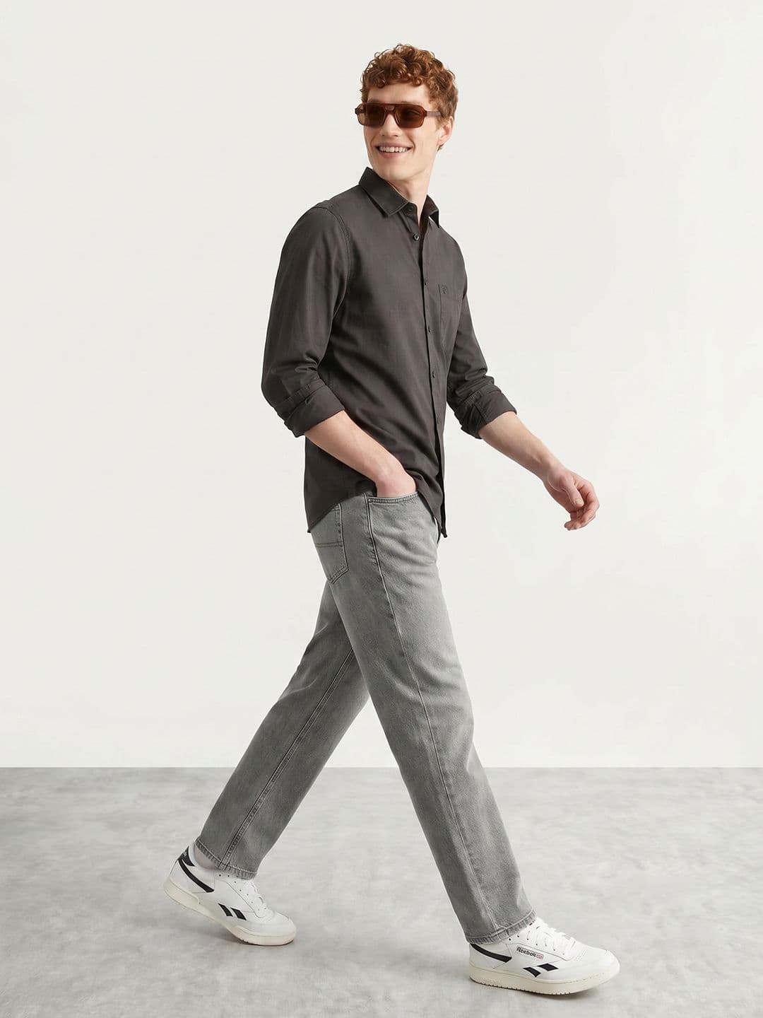 Mast & Harbour Easy Drape Brown Shirt thumbnail 2