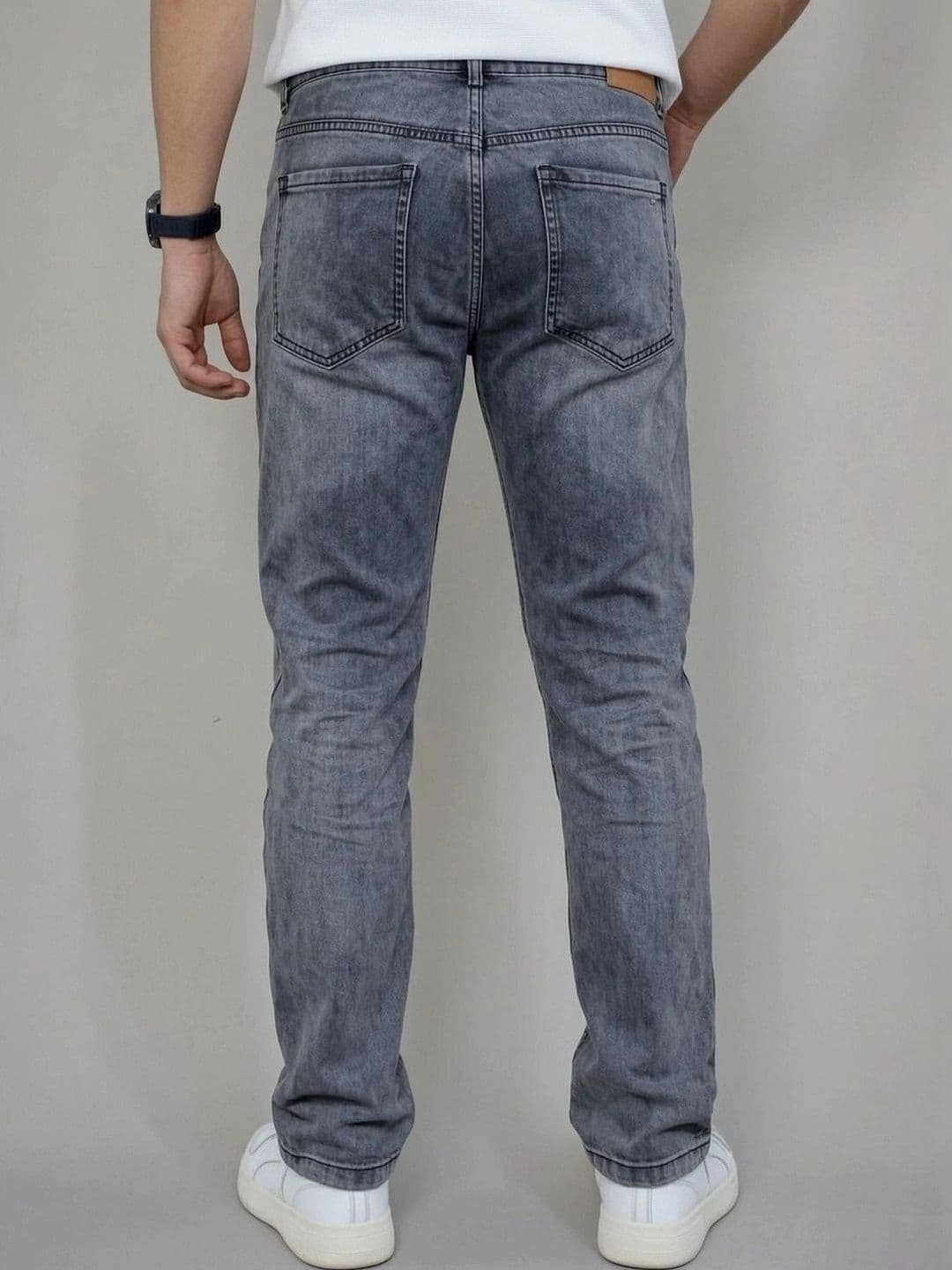 Moda Rapido Men Straight Fit Mid-Rise Low Distress Light Fade Jeans thumbnail 2