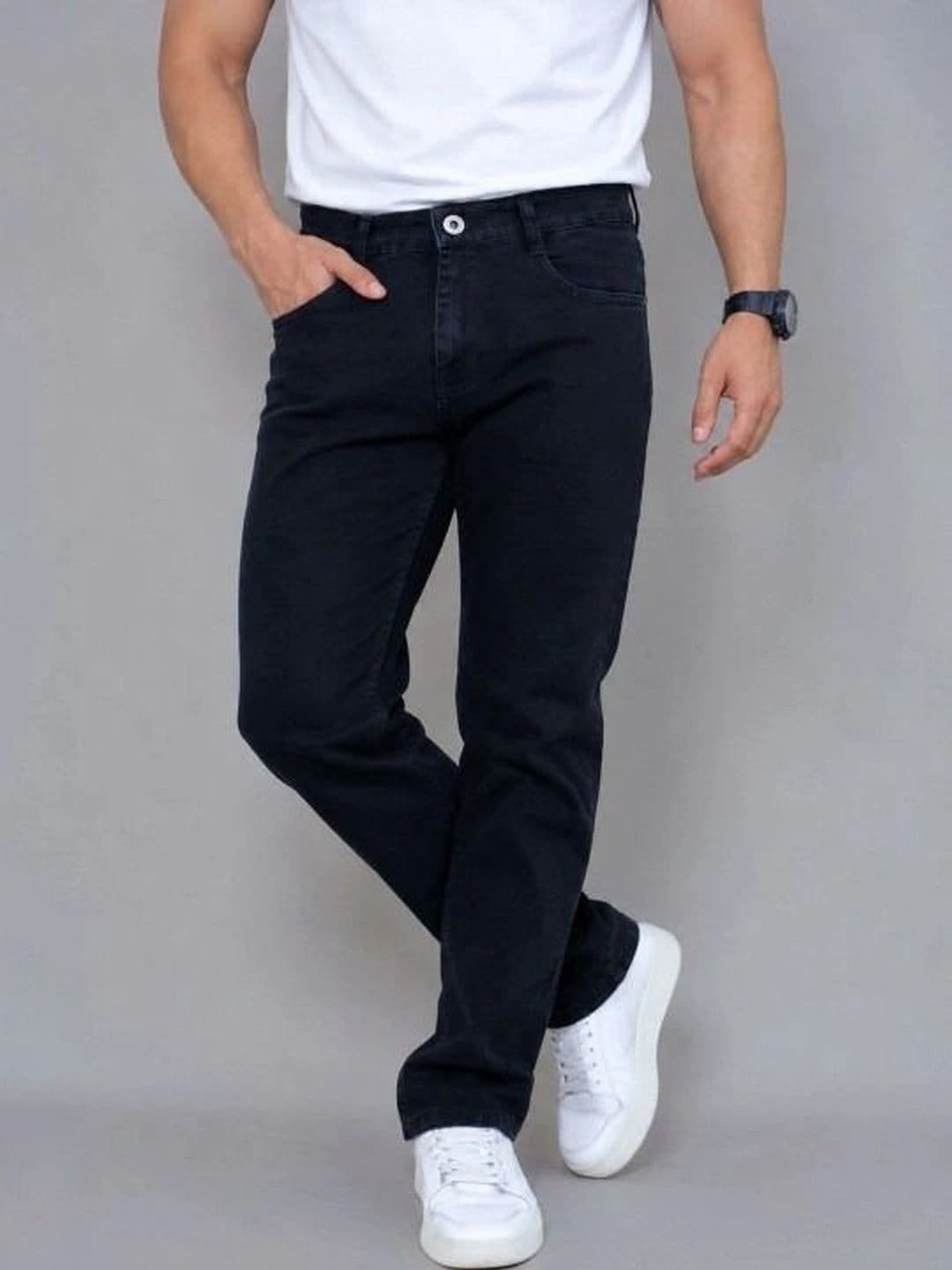 Moda Rapido Men Straight Fit Mid-Rise Light Fade Jeans thumbnail 3