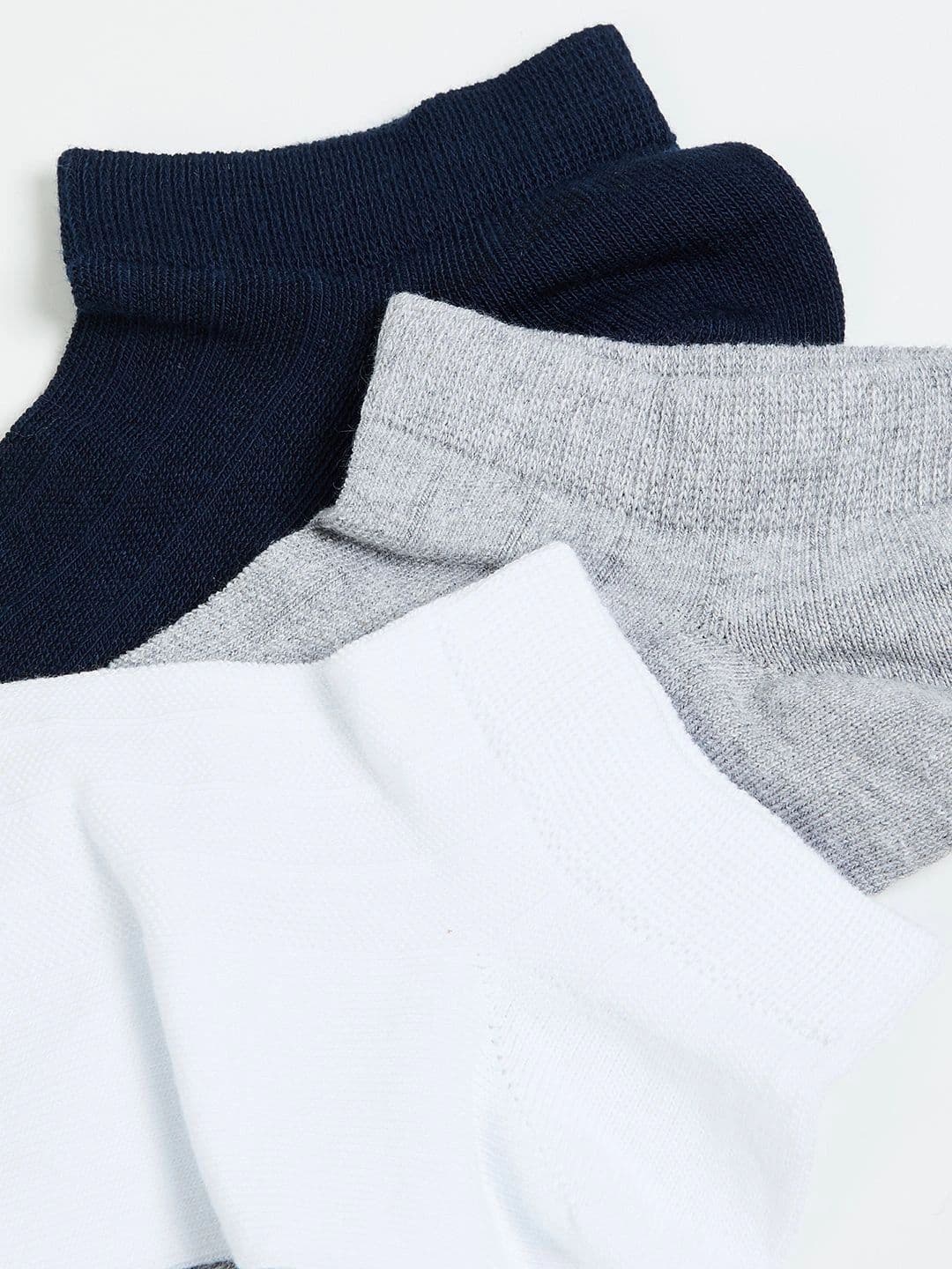 CODE by Lifestyle Men Pack of 3 Cotton Blend Assorted Ankle Length Socks thumbnail 3