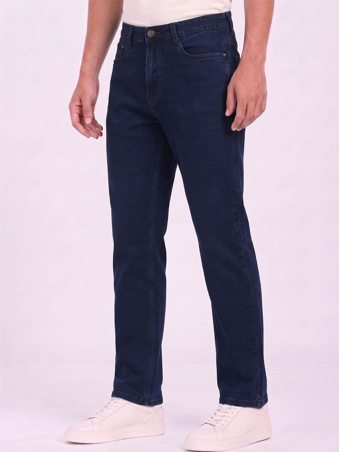 THUNDER JEANS Men Regular Fit Mid-Rise Stretchable Jeans - view 1