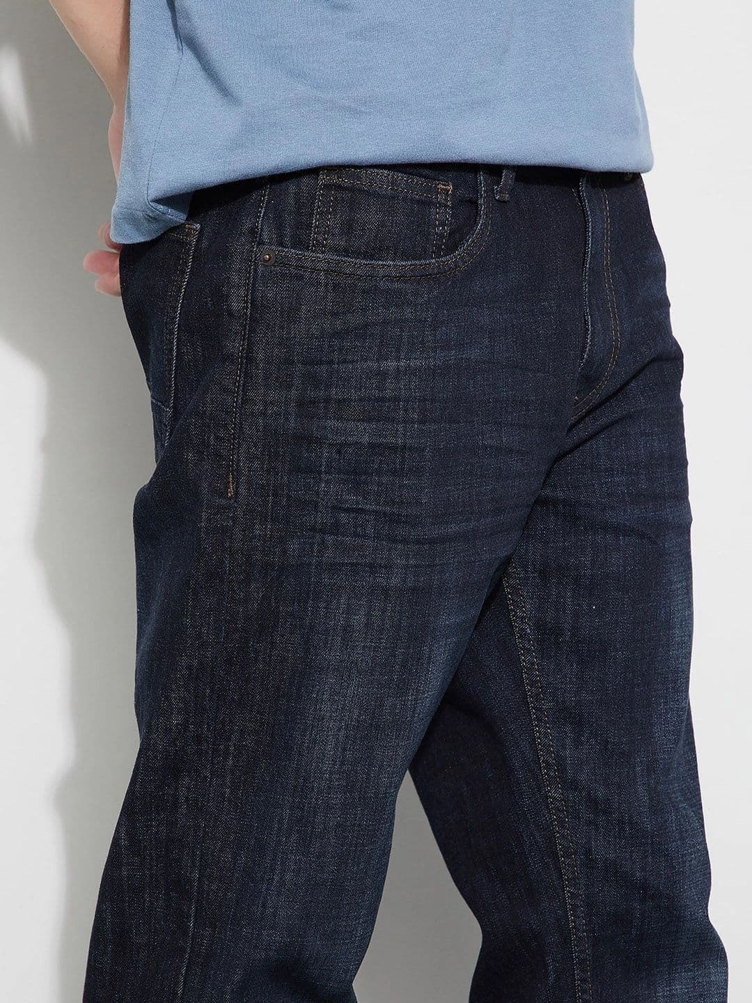 Fame Forever by Lifestyle Men Straight Fit Mid-Rise Stretchable Jeans thumbnail 6