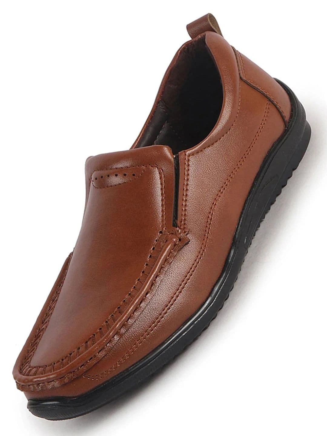 FAUSTO Men Round Toe Formal Slip-On Shoes - view 1