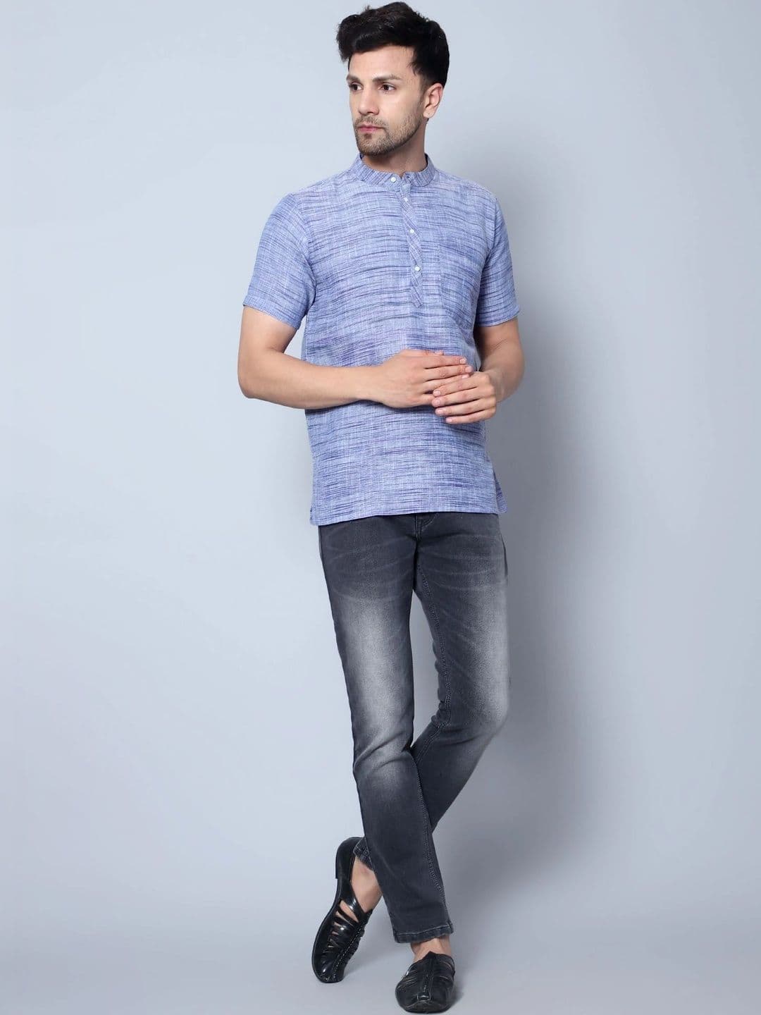 Latest Chikan Garments Men Khadi Kurta thumbnail 4