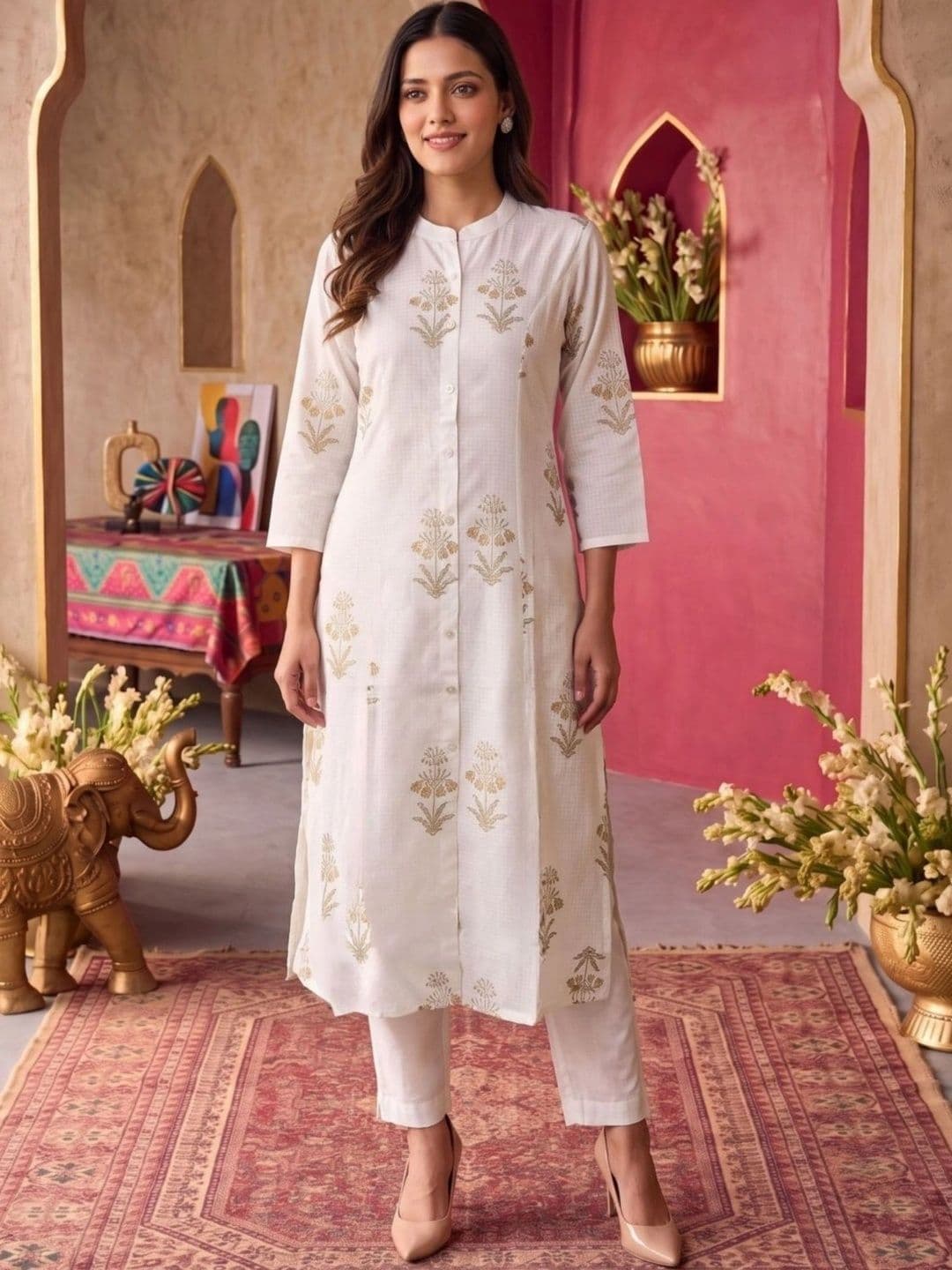 Rangita Women Ethnic Motifs Printed Indie Prints Kurta - view 1