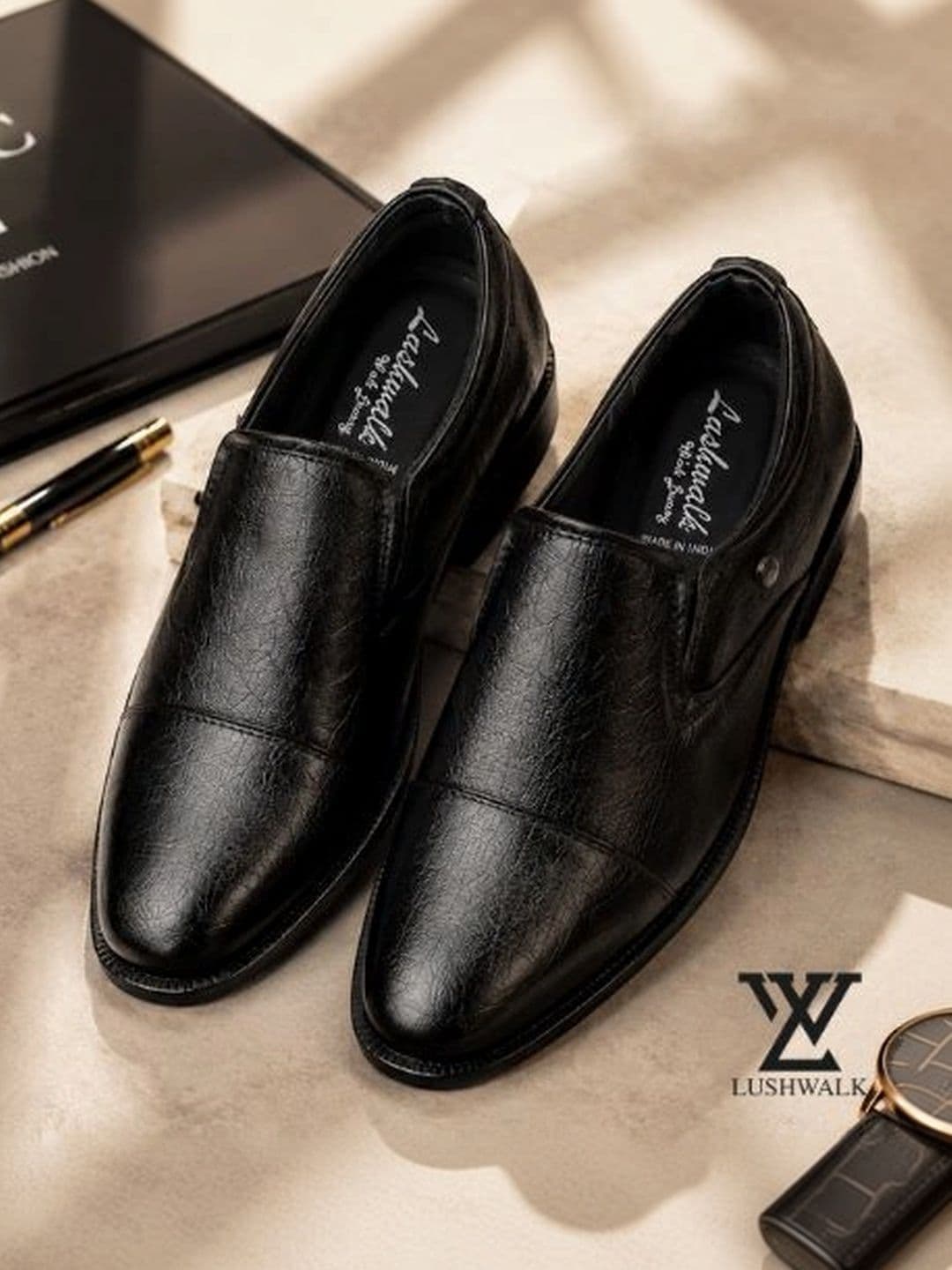 Lushwalk Men Leather Round-Toe Formal Shoes - view 1