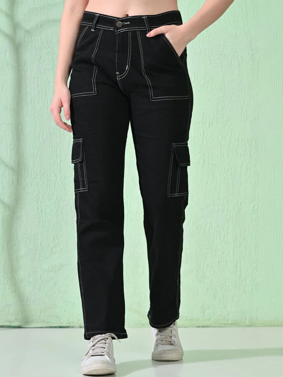 Mast & Harbour Women Classic Regular Fit Mid-Rise Stretchable Jeans - view 1
