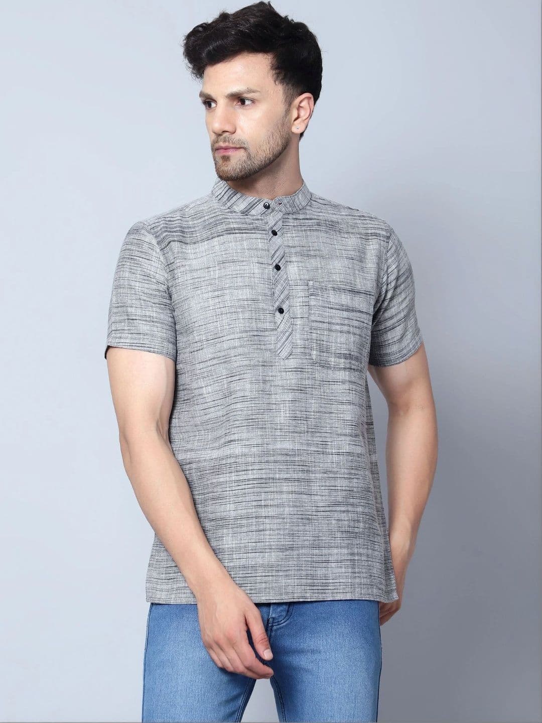 Latest Chikan Garments Men Khadi Kurta - view 1