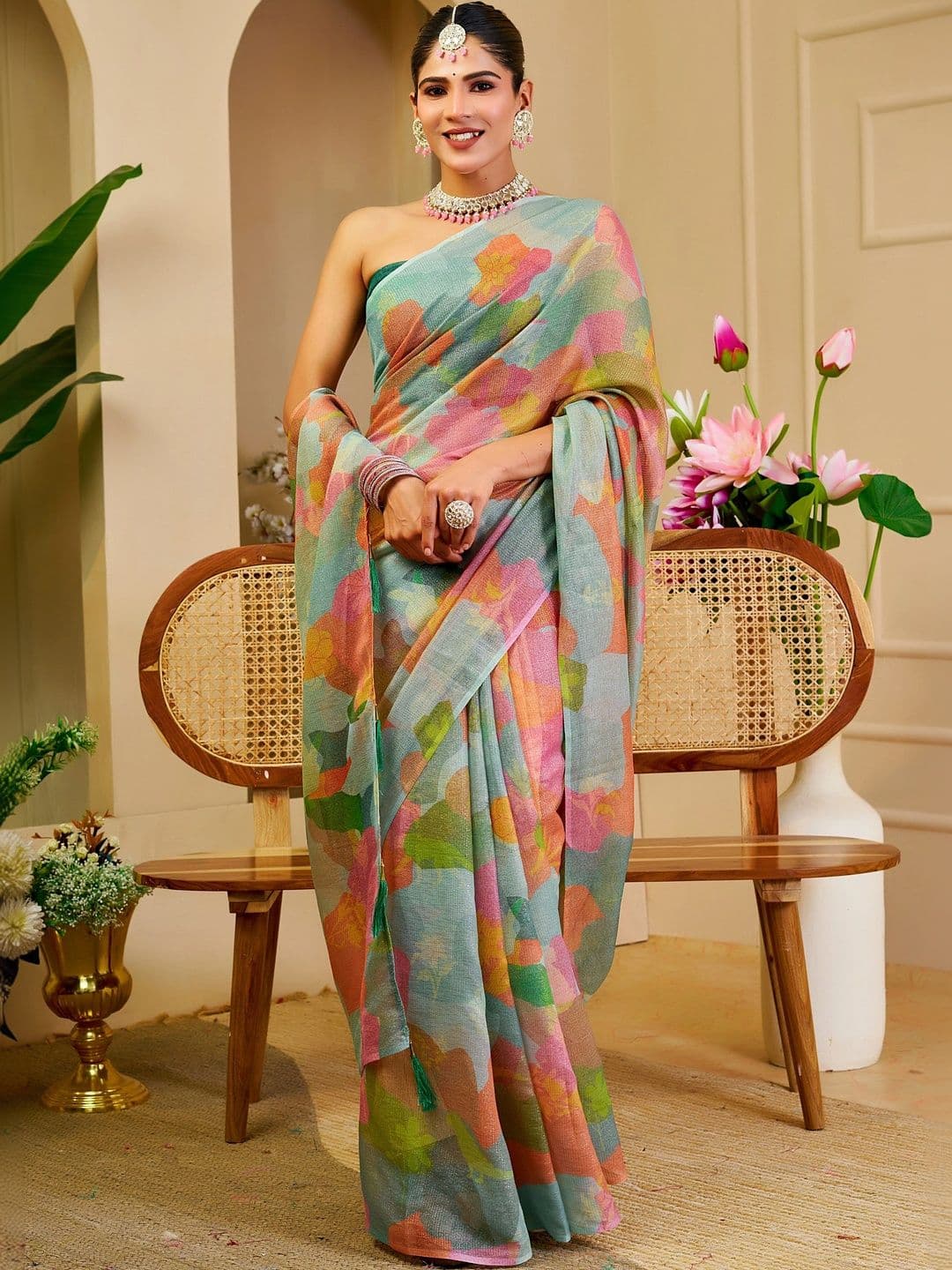 SAIYAMORI Pure Cotton Saree - view 1
