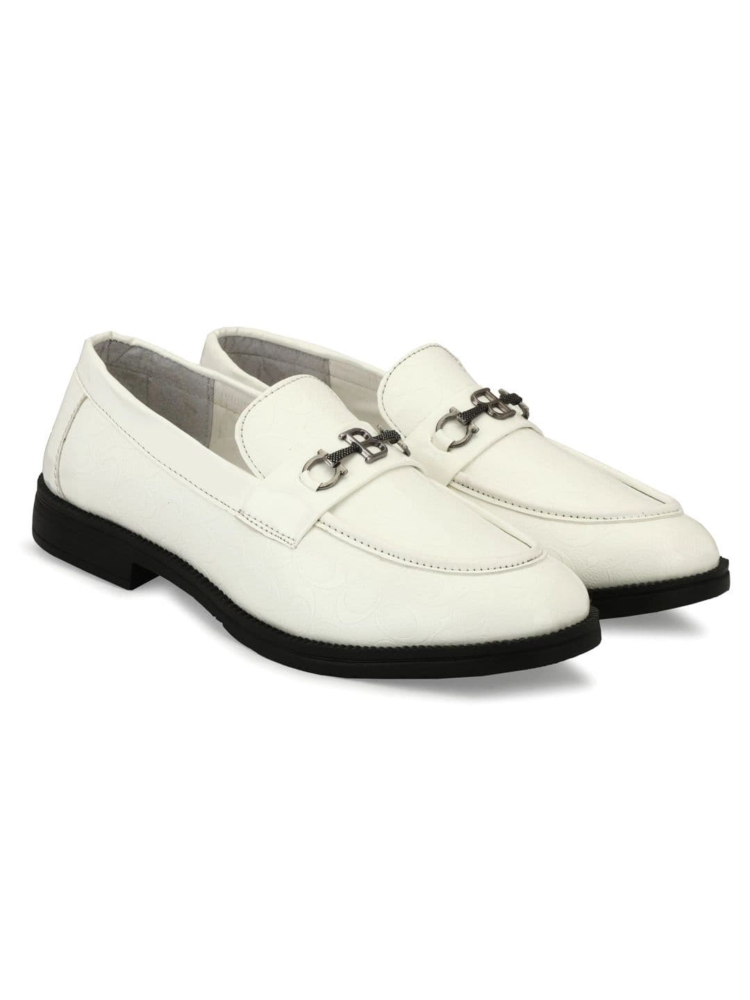 INKLENZO Men Textured Round Toe Formal Loafers thumbnail 5