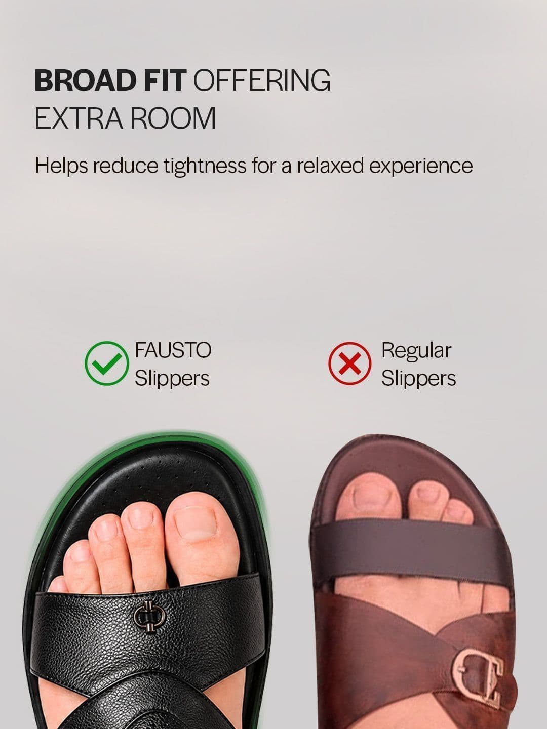 FAUSTO Men PU Comfort Slip-On Sandals thumbnail 3