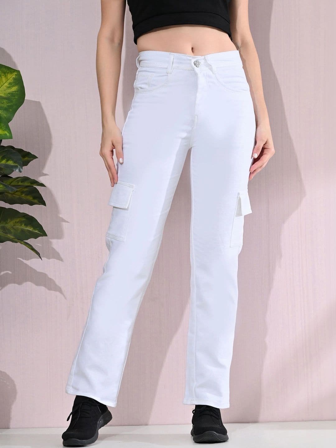 Mast & Harbour Women Classic Regular Fit Mid-Rise Stretchable Jeans - view 1