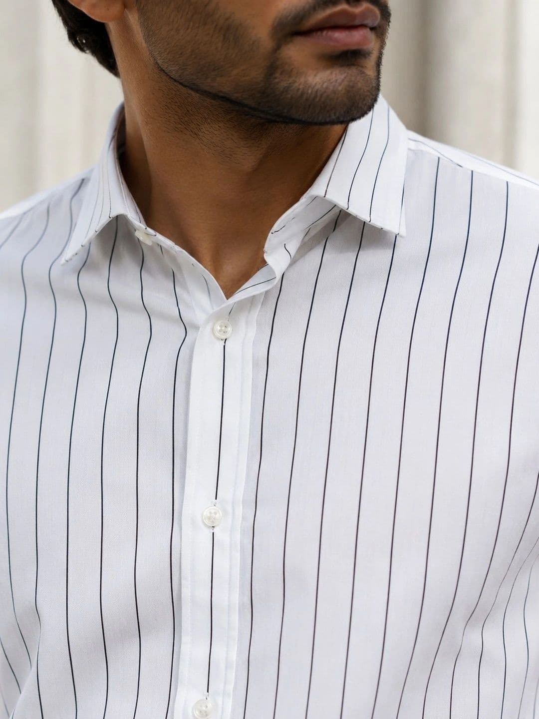 Threadsky Men Classic Striped Casual Shirt thumbnail 3