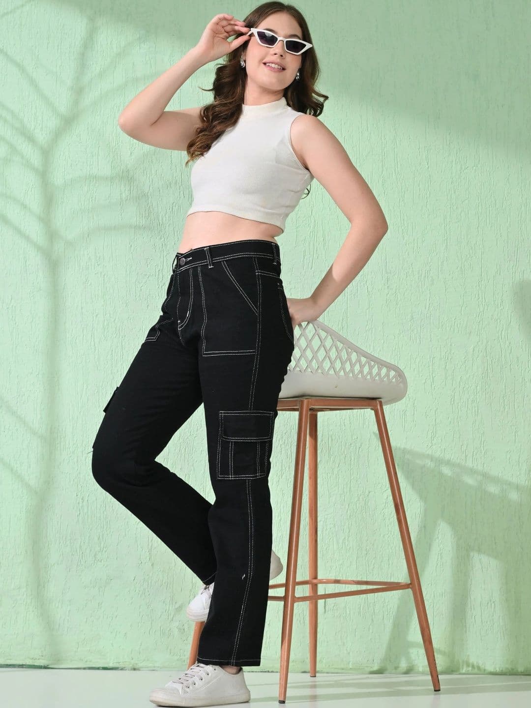Encrypt Women Classic Regular Fit Mid-Rise Stretchable Jeans thumbnail 4