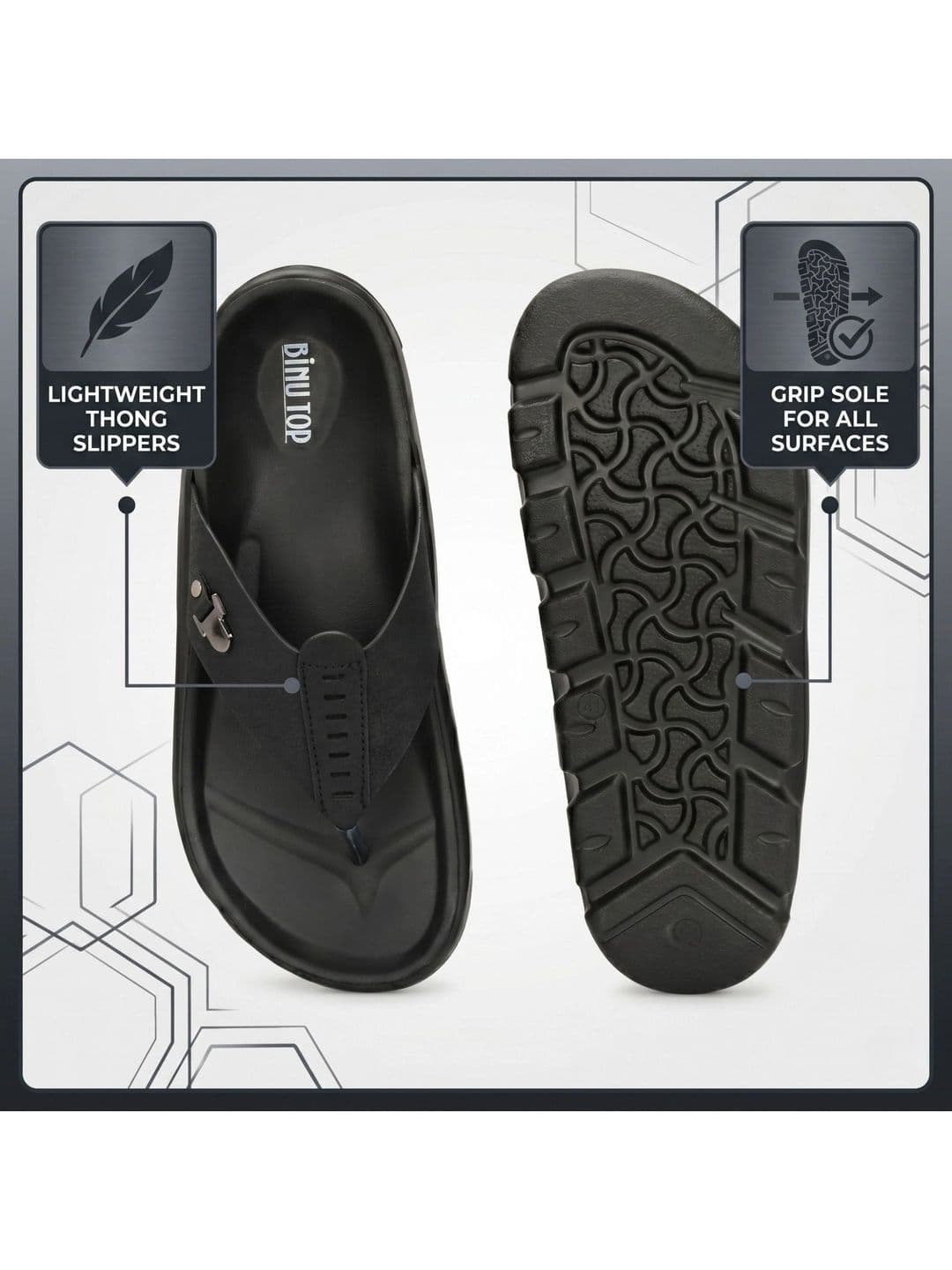 BINUTOP Men Comfort Sandals thumbnail 6